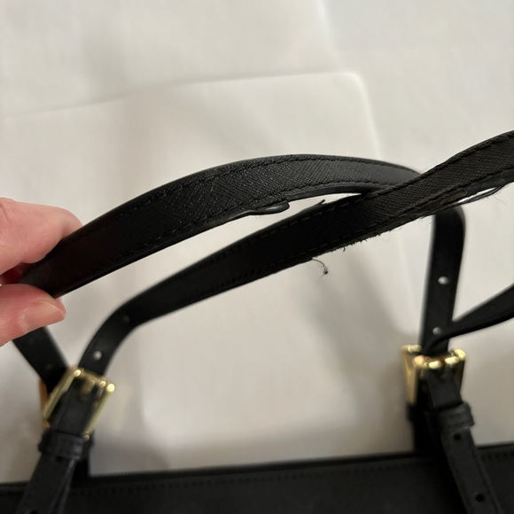 Tory Burch Small openTop Saffiano Leather Tote Bag In black. - Picture 5 of 8